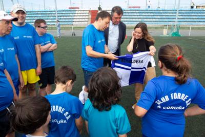 Inés Rey visita junto a Juan Borrego el Campus del Torre